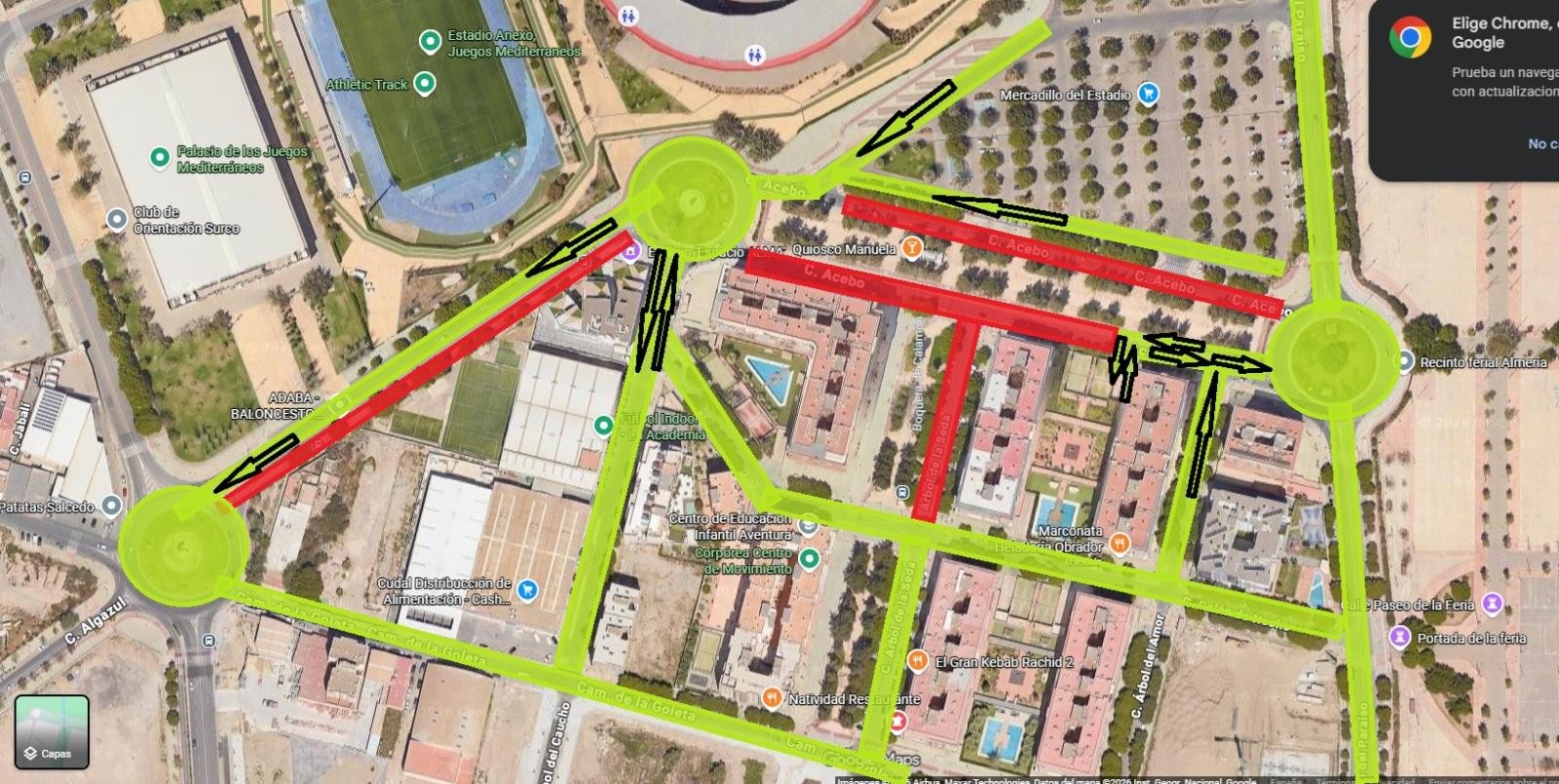 Dispositivo partido Almería Málaga