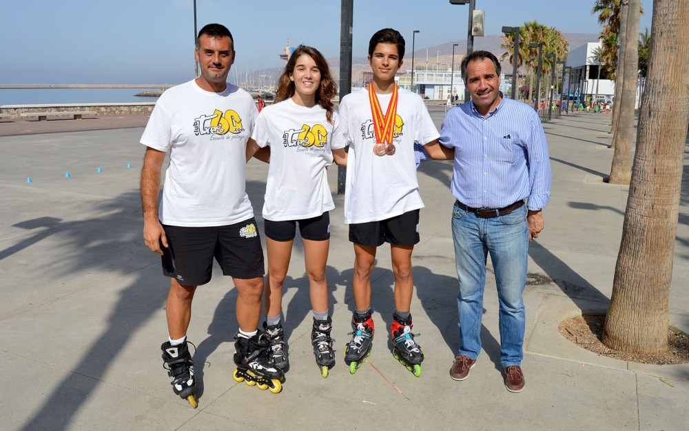 180829 Patinajdores, Juan Méndez y Juanjo Segura