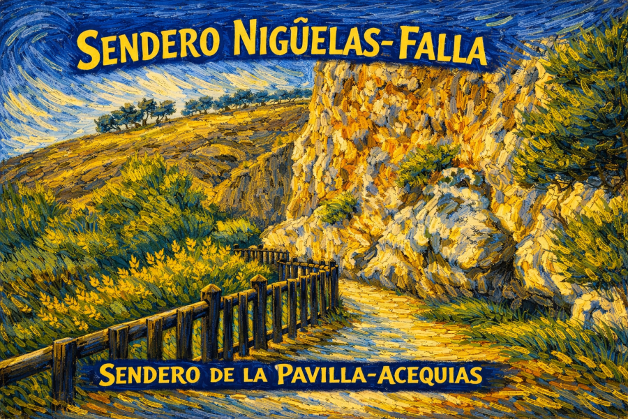 SENDERO NIGÜELAS-FALLA-SENDERO DE LA PAVILLA-ACEQUIAS