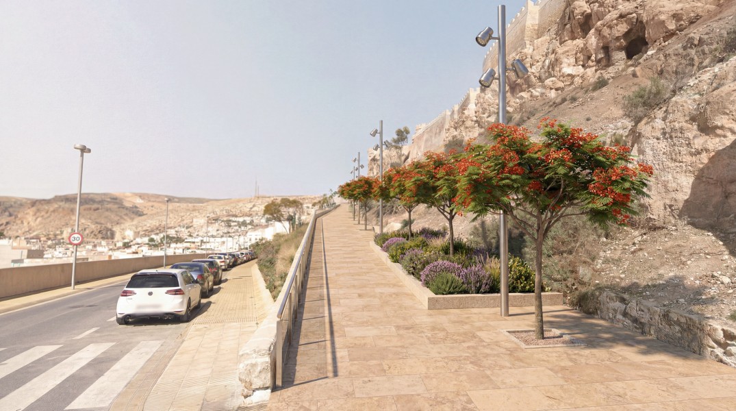 Mejora accesos Alcazaba